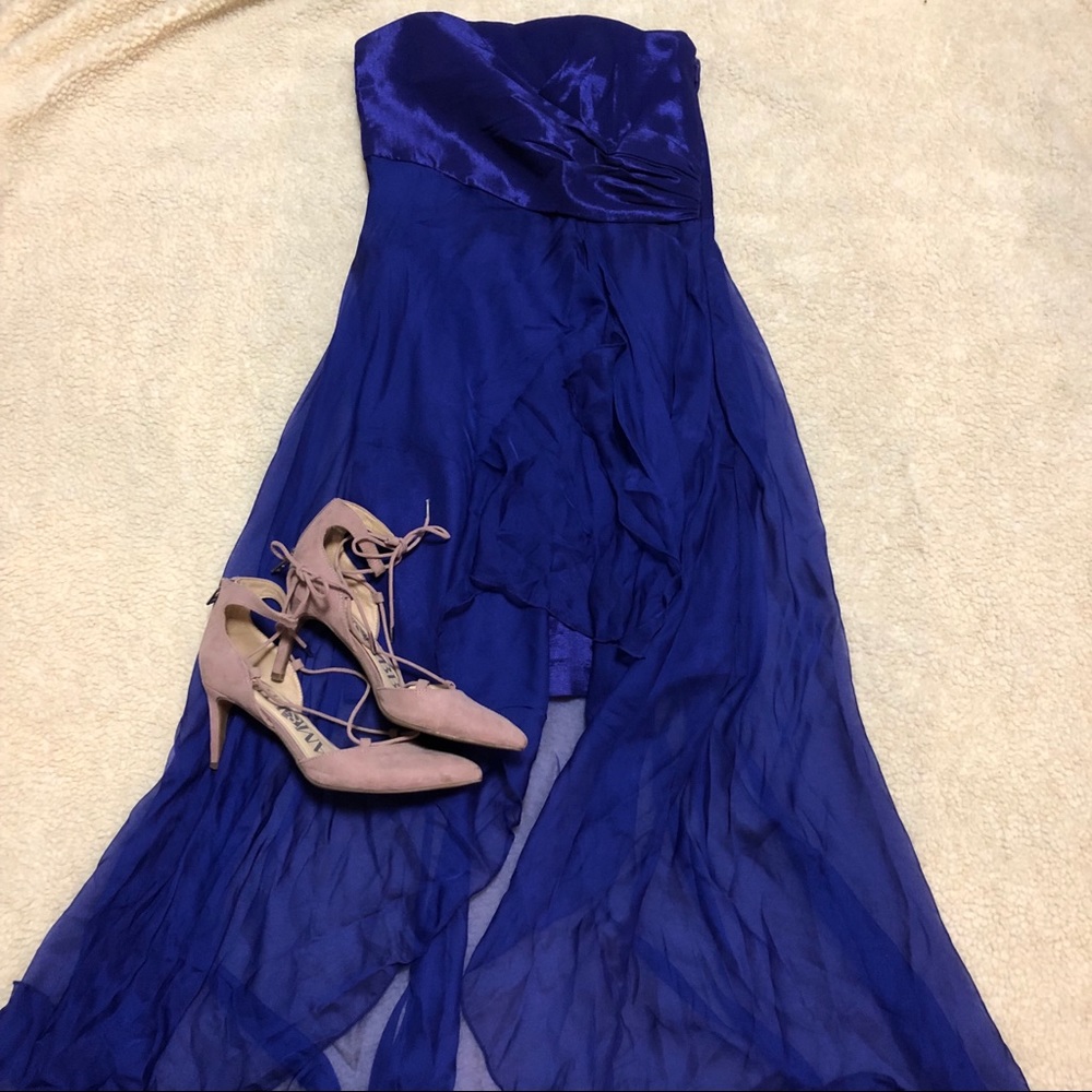 Gorgeous Purple High-Low Gown